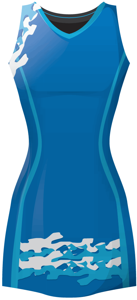 Sapphire Sublimated Netball Dress