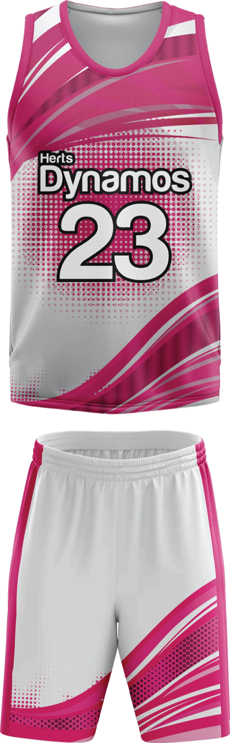 Stripes Design Sublimated Basketball Kit
